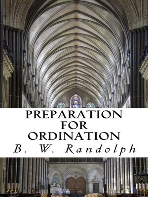 cover image of Preparation for Ordination
